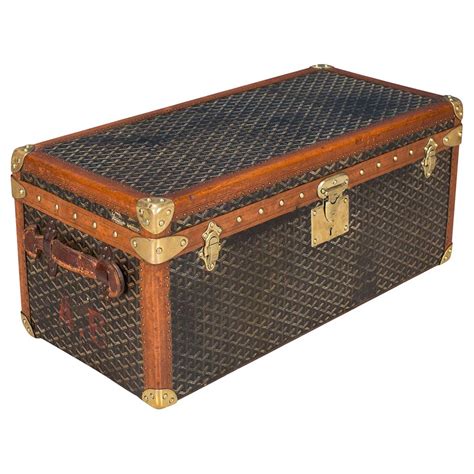 vintage goyard trunk for sale|Goyard luggage trunk.